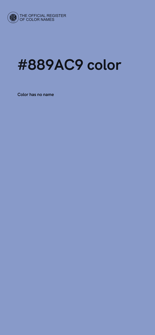 #889AC9 color image