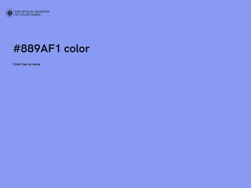 #889AF1 color image