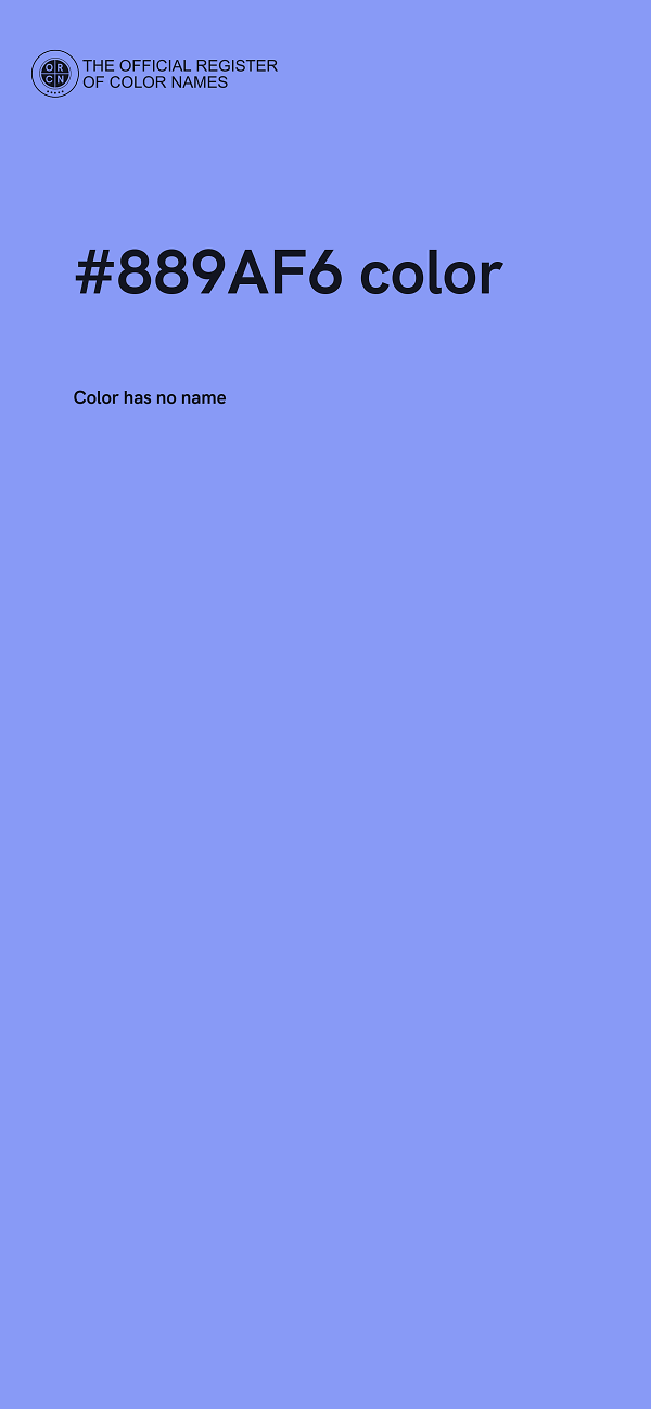 #889AF6 color image