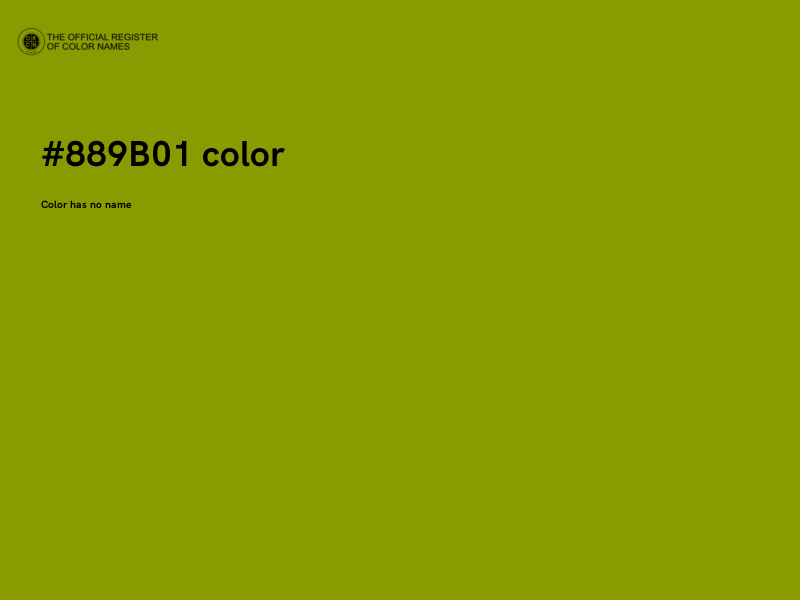 #889B01 color image