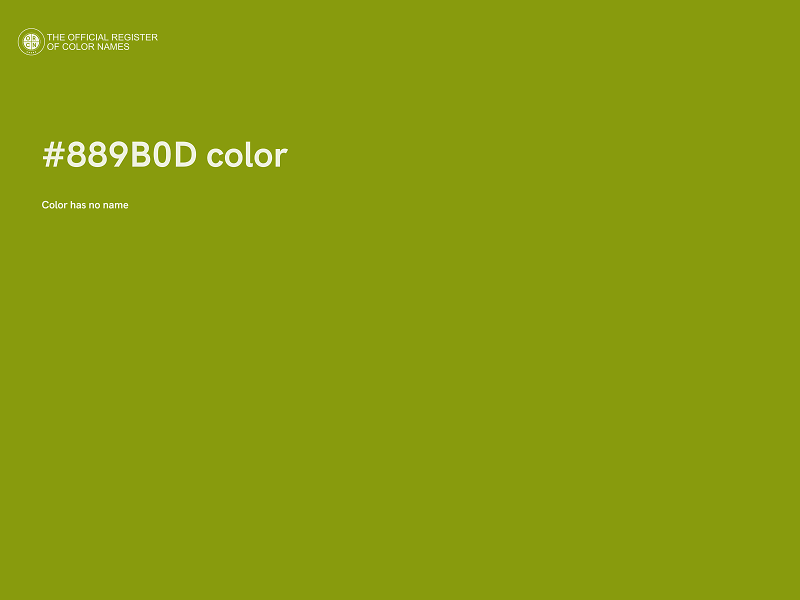 #889B0D color image