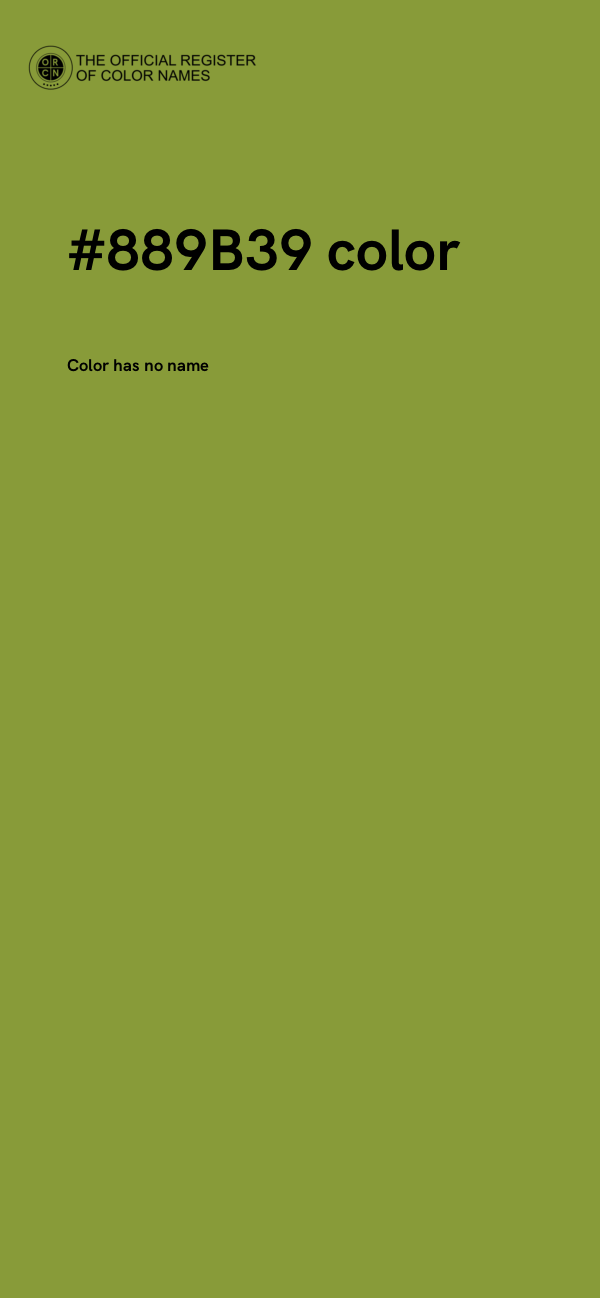 #889B39 color image