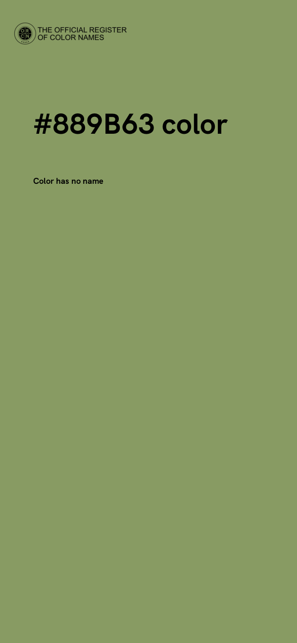 #889B63 color image