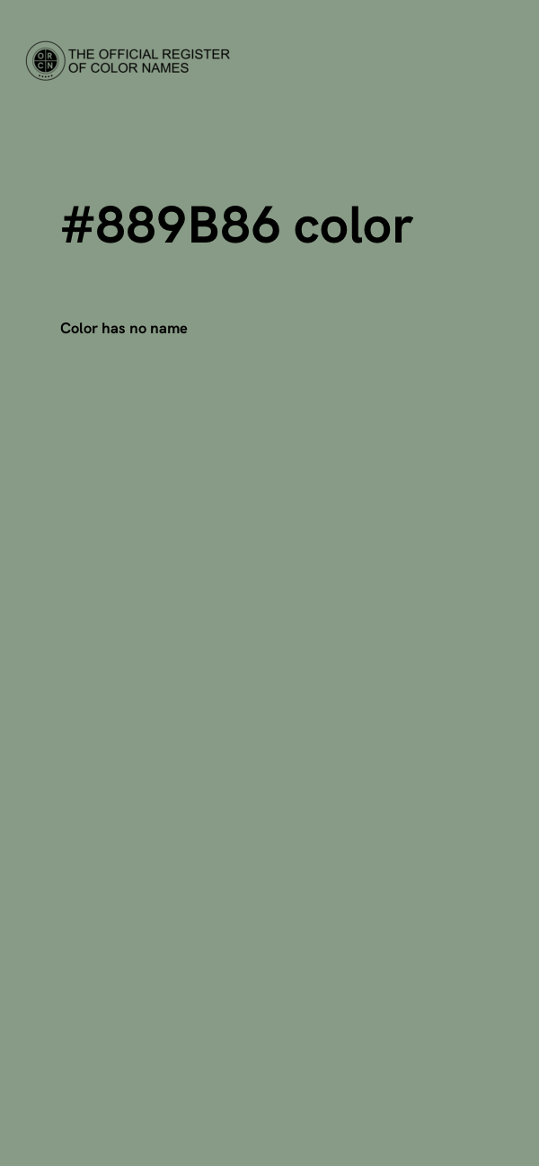 #889B86 color image