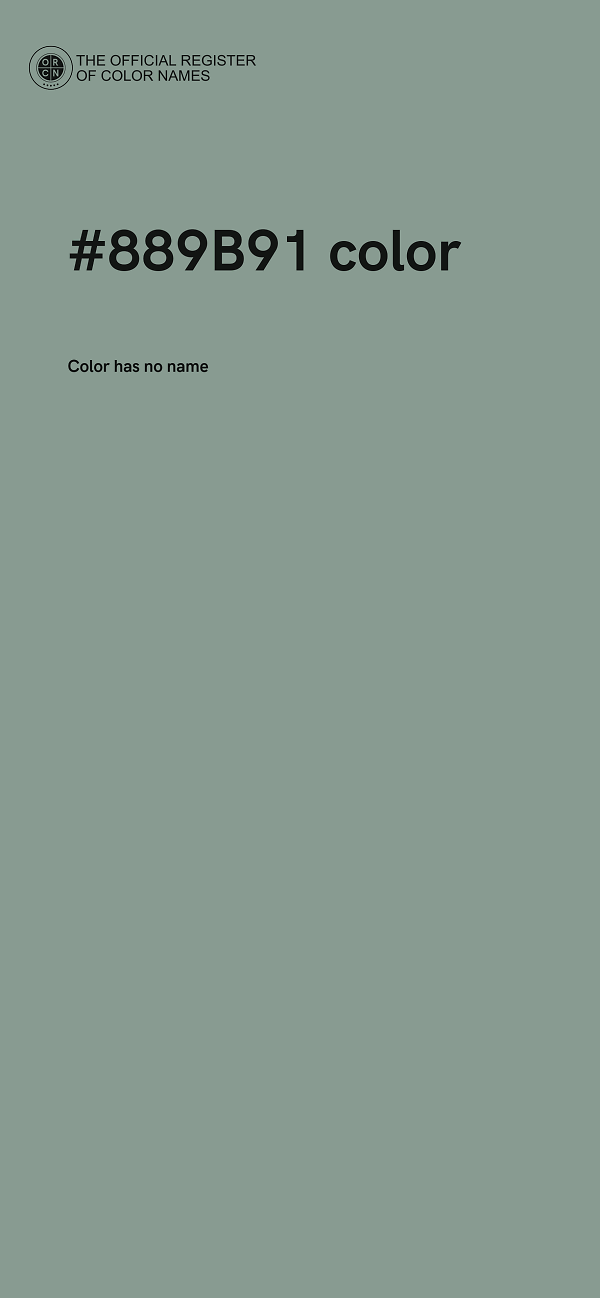 #889B91 color image