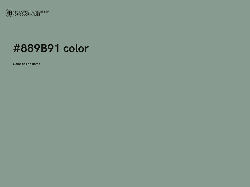 #889B91 color image
