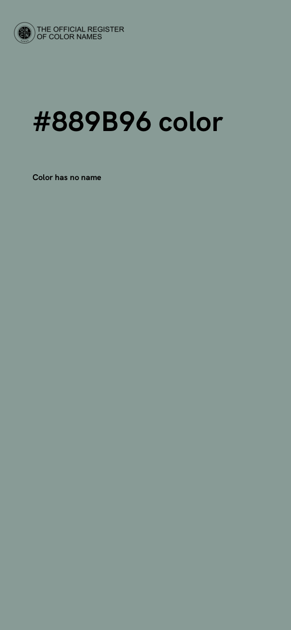 #889B96 color image
