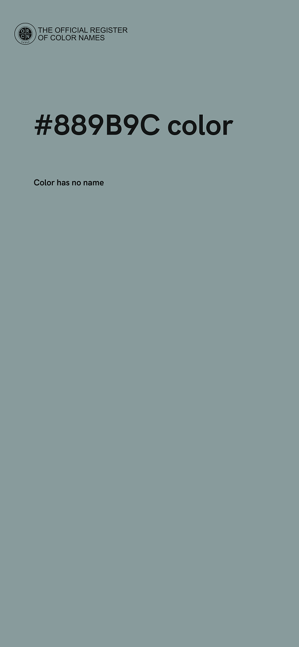 #889B9C color image