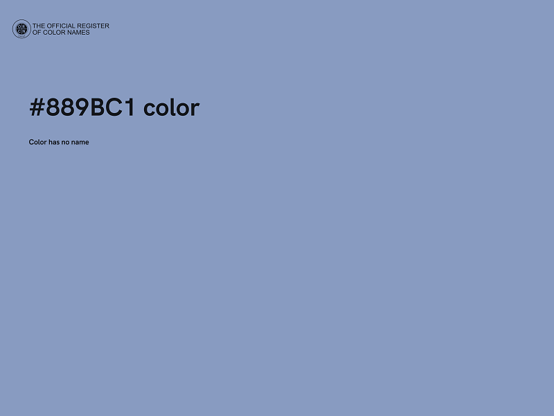 #889BC1 color image