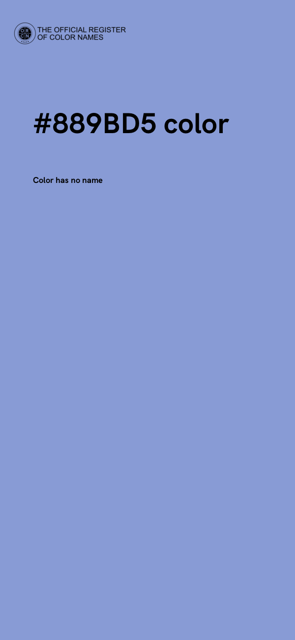 #889BD5 color image
