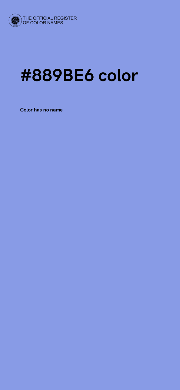 #889BE6 color image