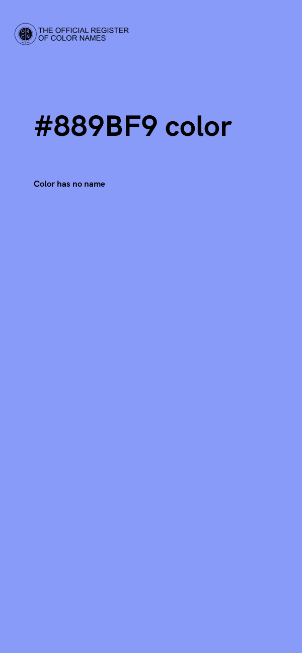 #889BF9 color image
