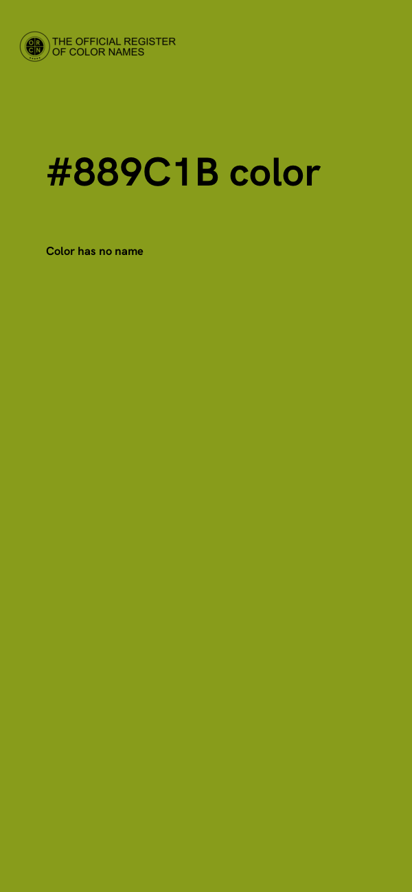 #889C1B color image