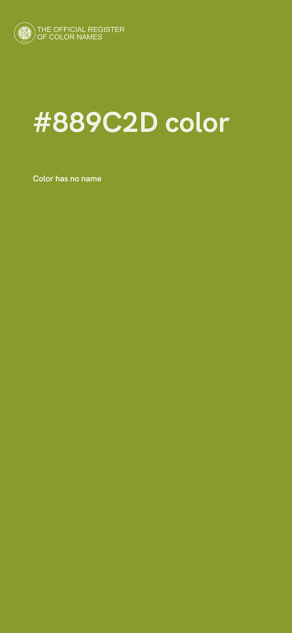 #889C2D color image