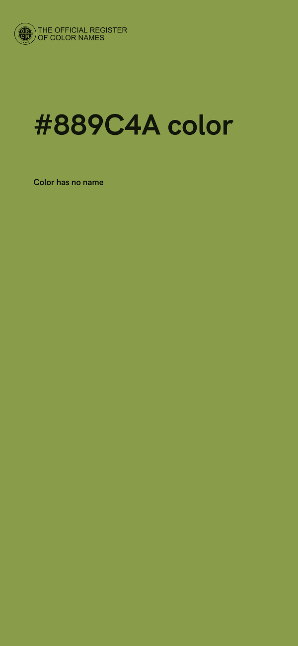 #889C4A color image