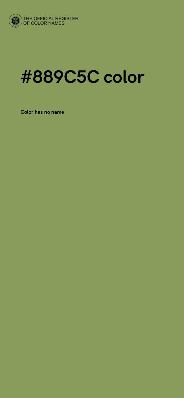 #889C5C color image