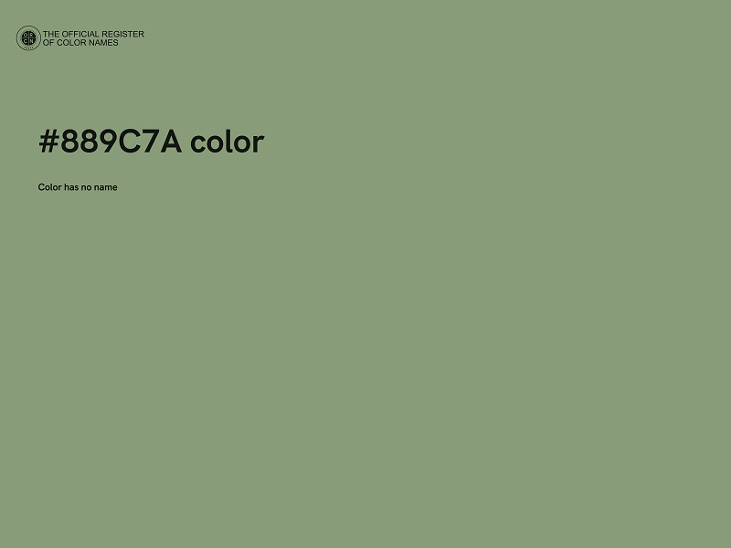 #889C7A color image