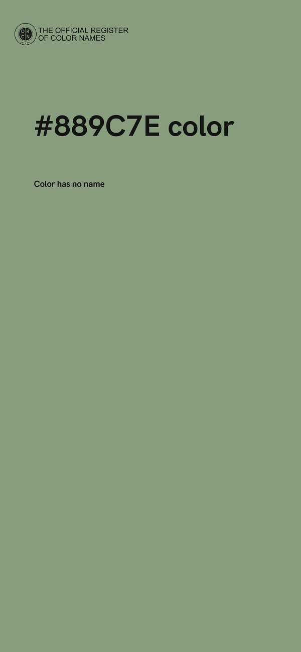 #889C7E color image