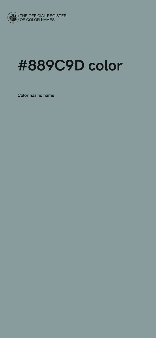 #889C9D color image