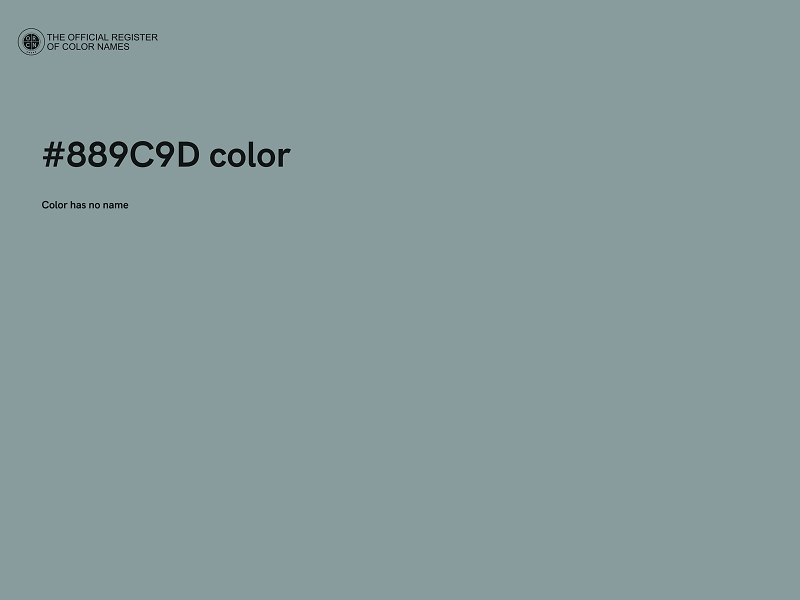 #889C9D color image