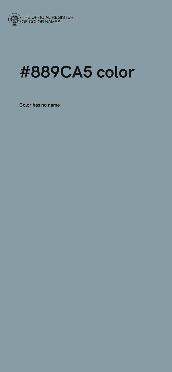 #889CA5 color image