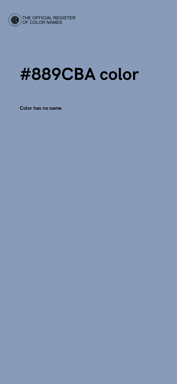 #889CBA color image