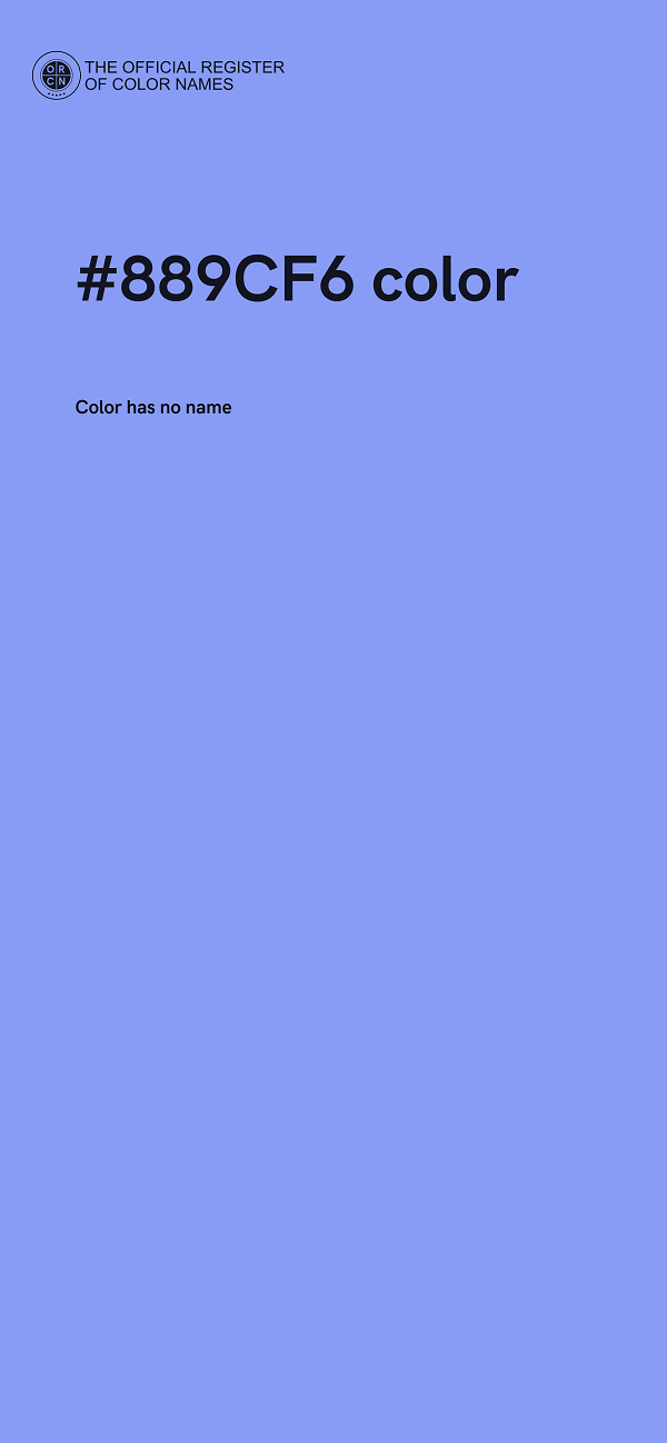 #889CF6 color image