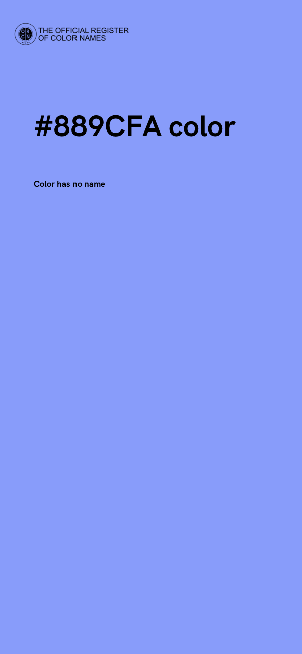 #889CFA color image
