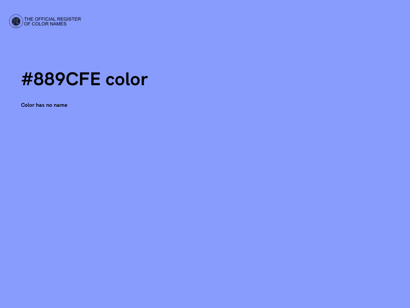 #889CFE color image