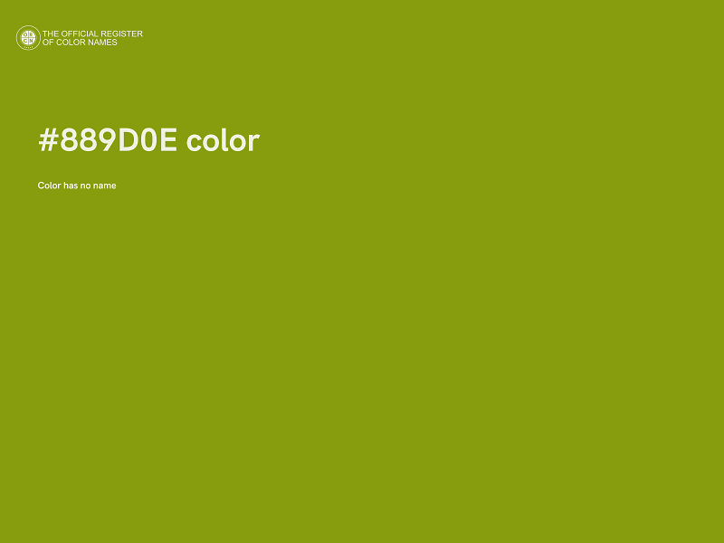 #889D0E color image