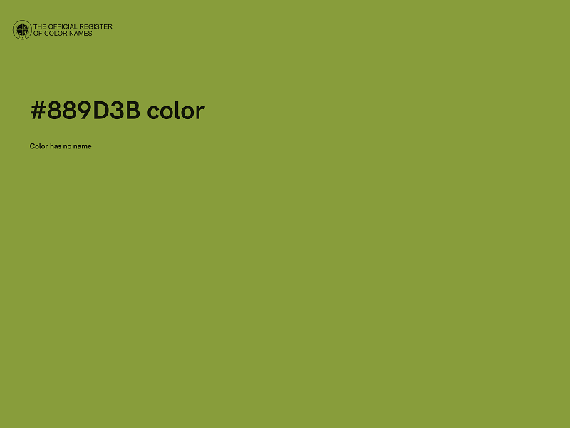 #889D3B color image