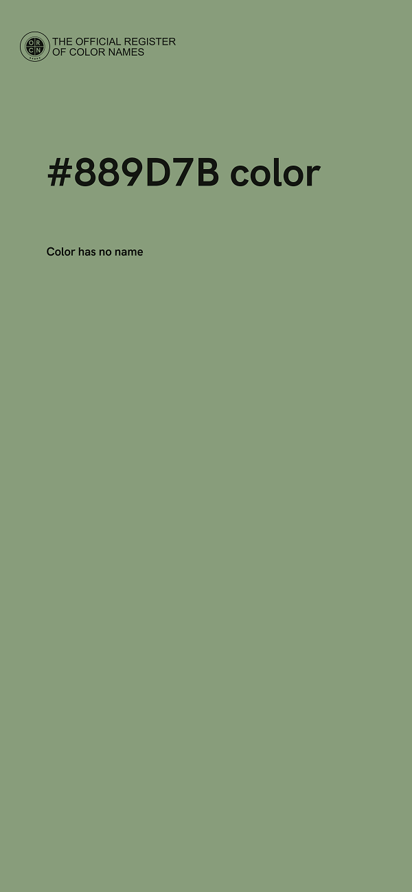 #889D7B color image