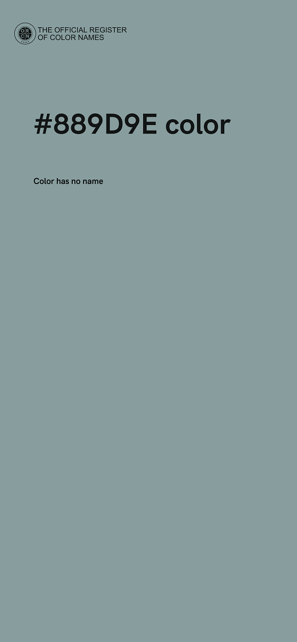 #889D9E color image
