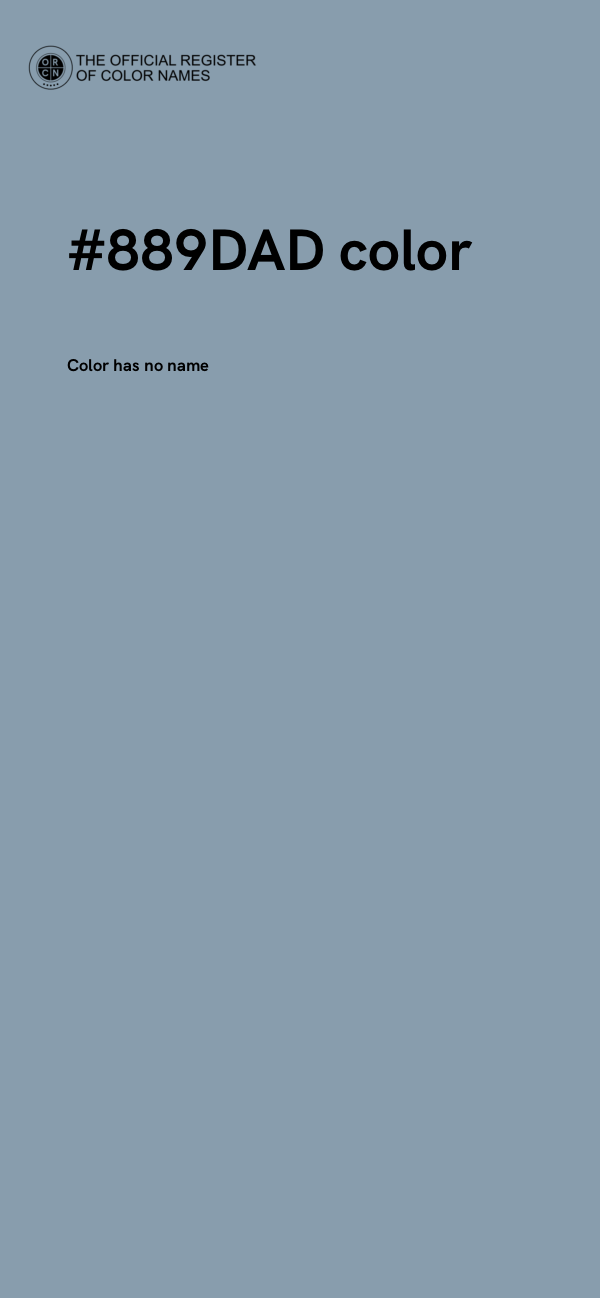 #889DAD color image