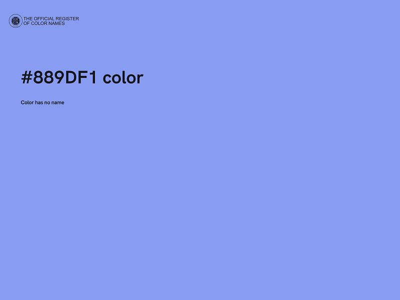 #889DF1 color image