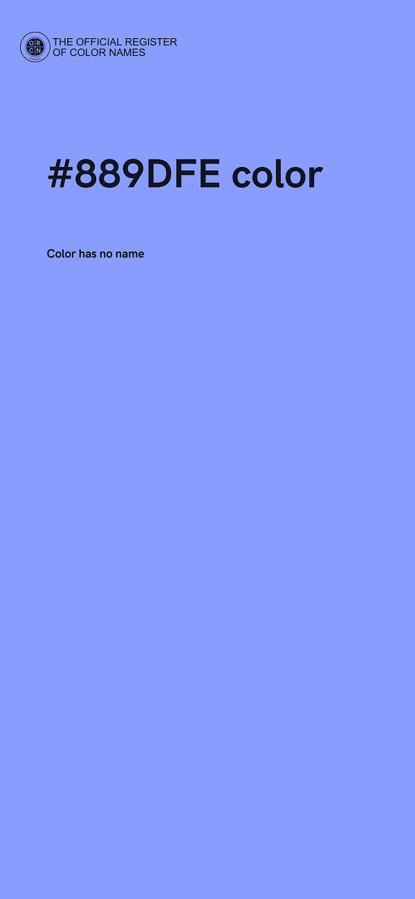 #889DFE color image