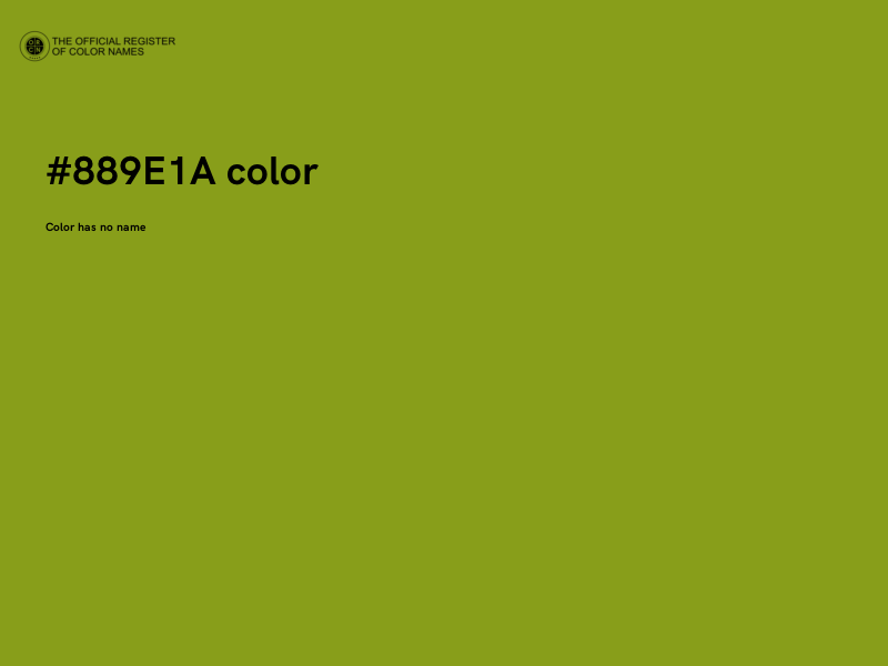 #889E1A color image