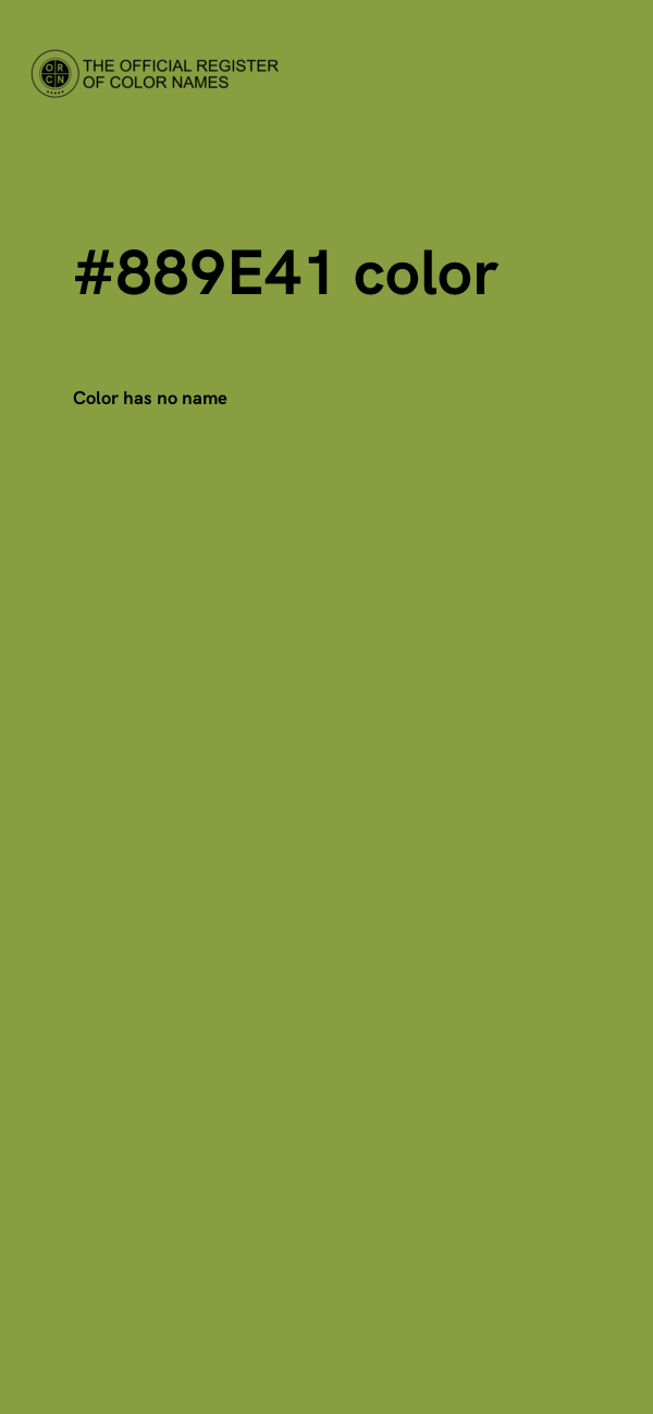 #889E41 color image