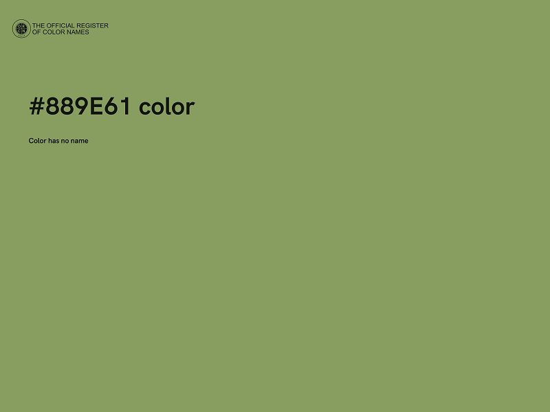 #889E61 color image