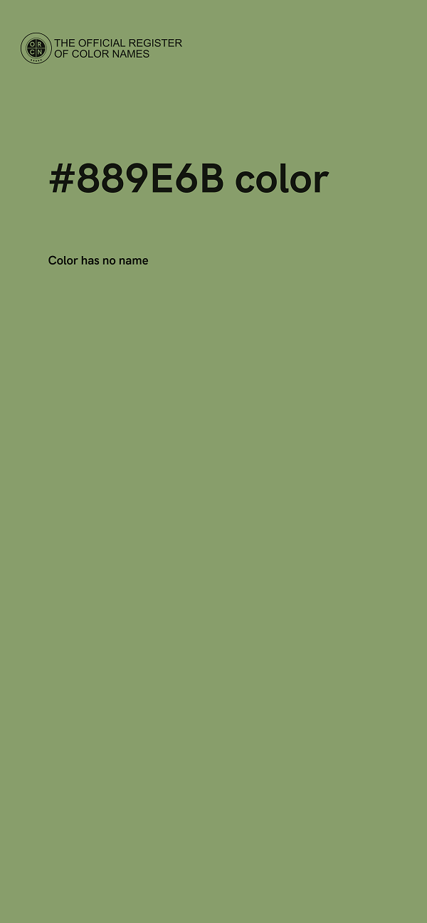 #889E6B color image