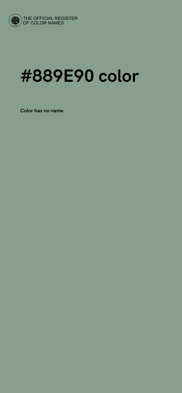 #889E90 color image