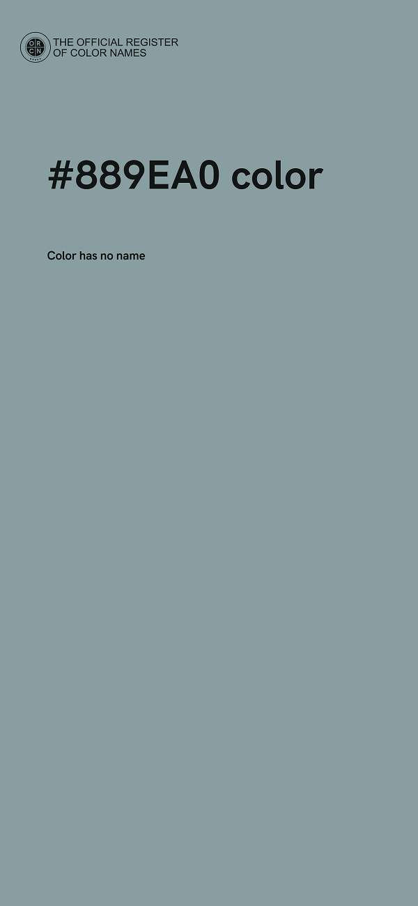 #889EA0 color image