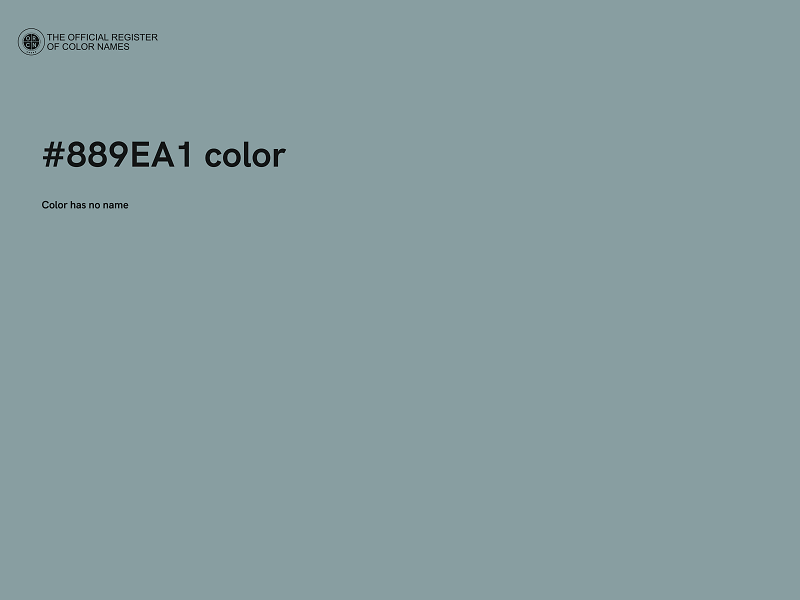 #889EA1 color image