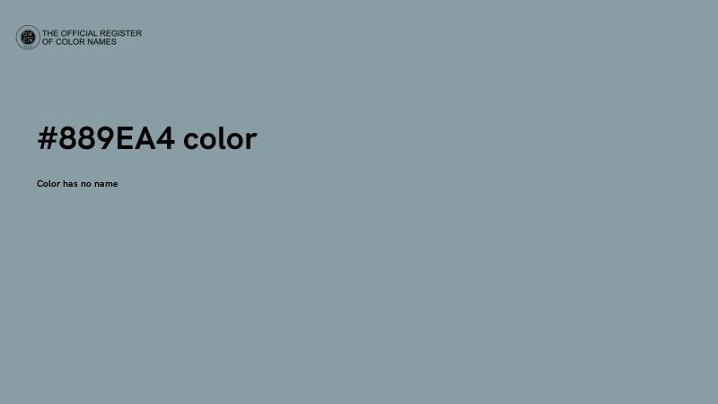 #889EA4 color image
