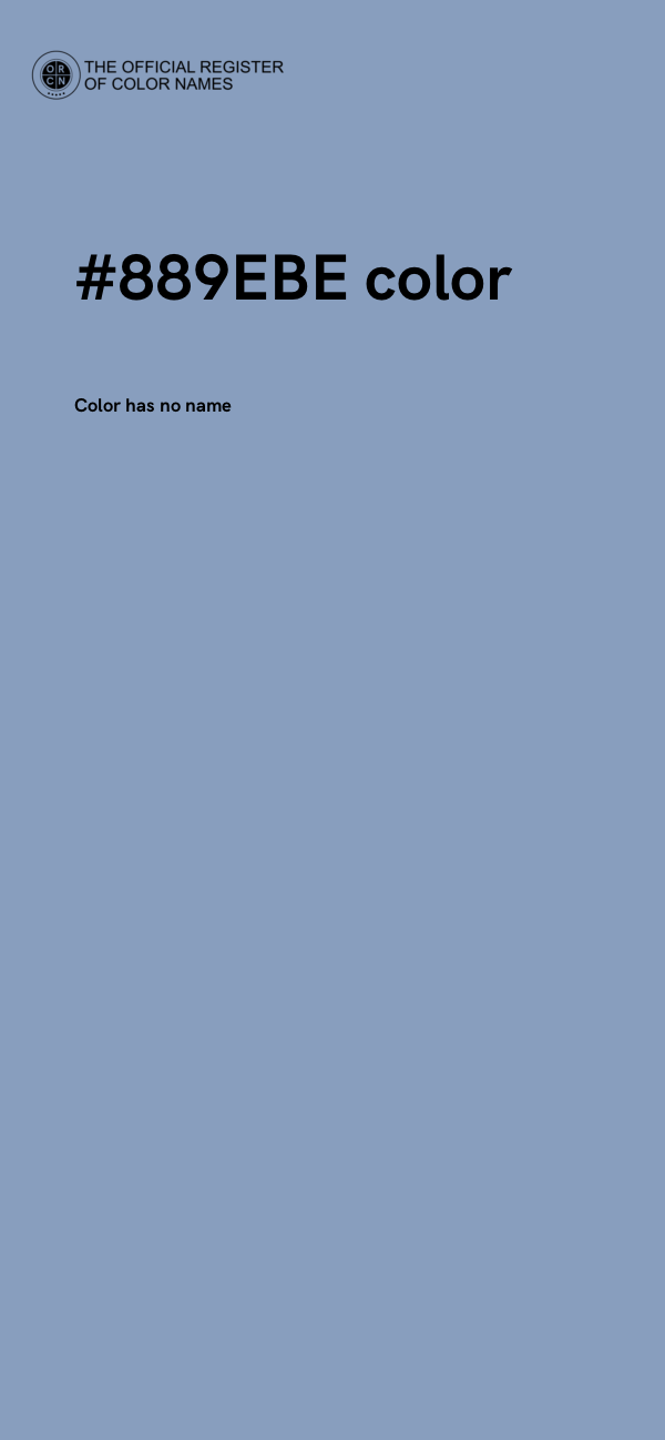 #889EBE color image