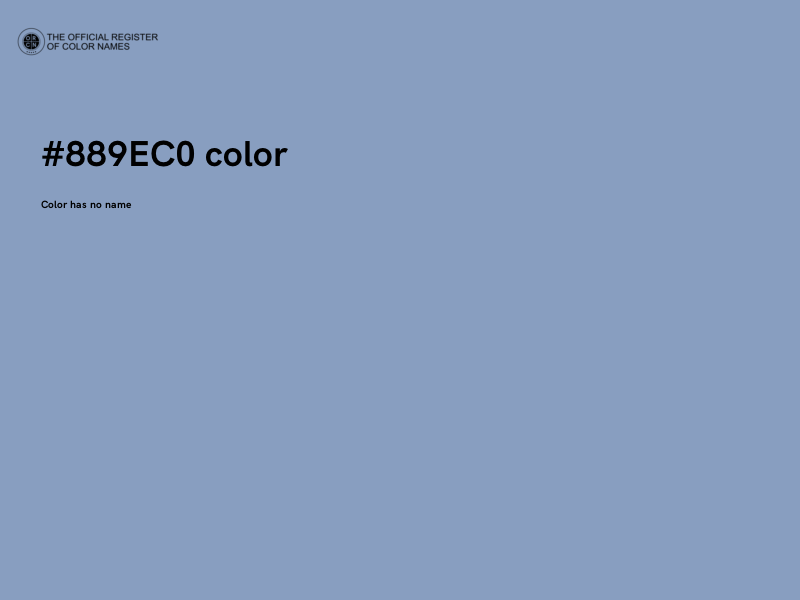 #889EC0 color image