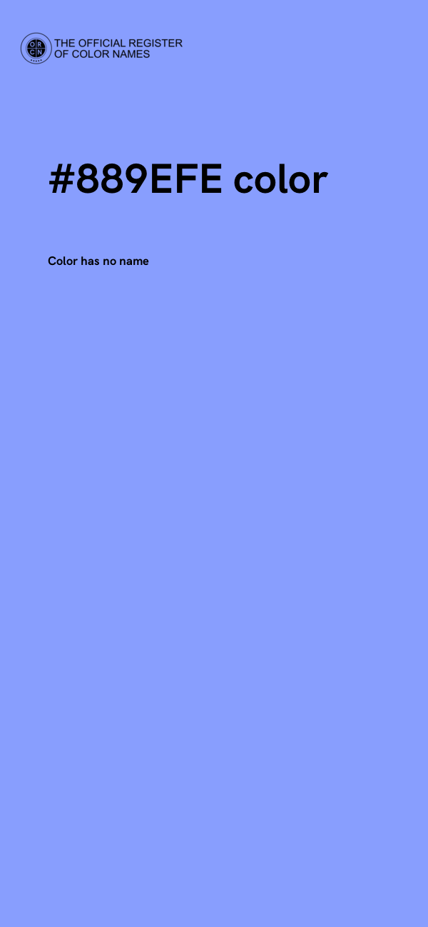 #889EFE color image