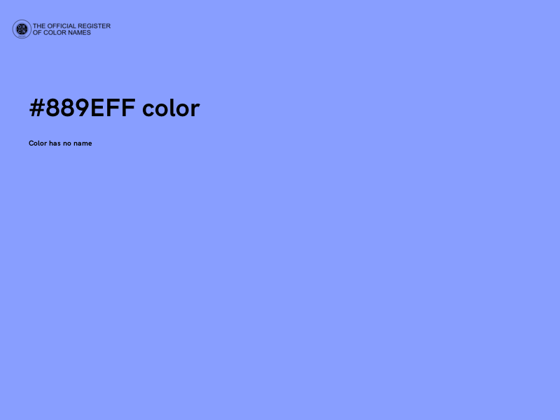 #889EFF color image