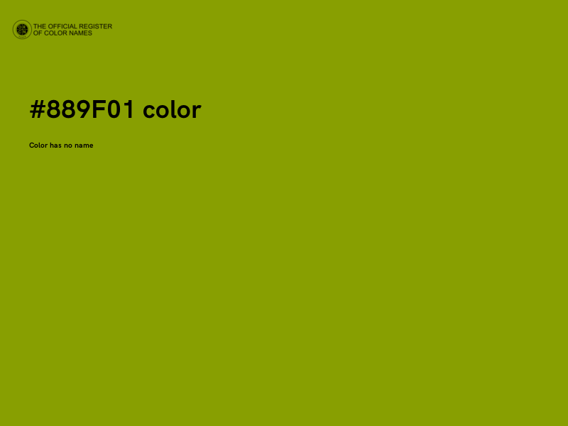 #889F01 color image