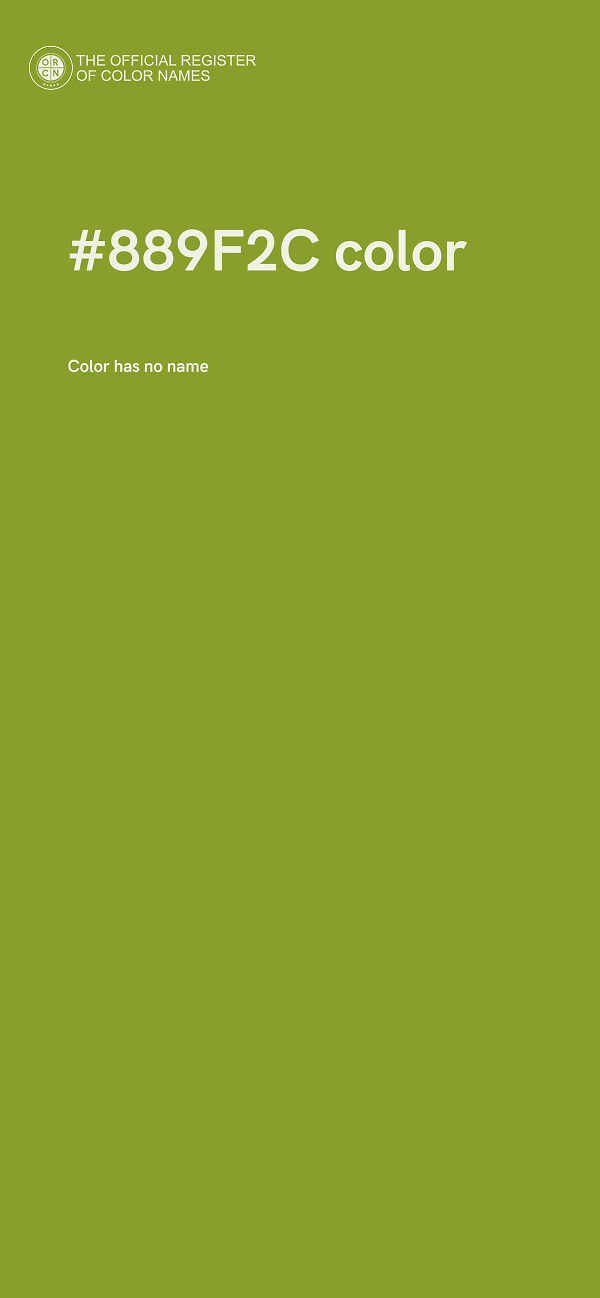 #889F2C color image